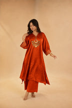 Saher Rust Orange Dress