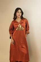 Maher Rust Orange Dress