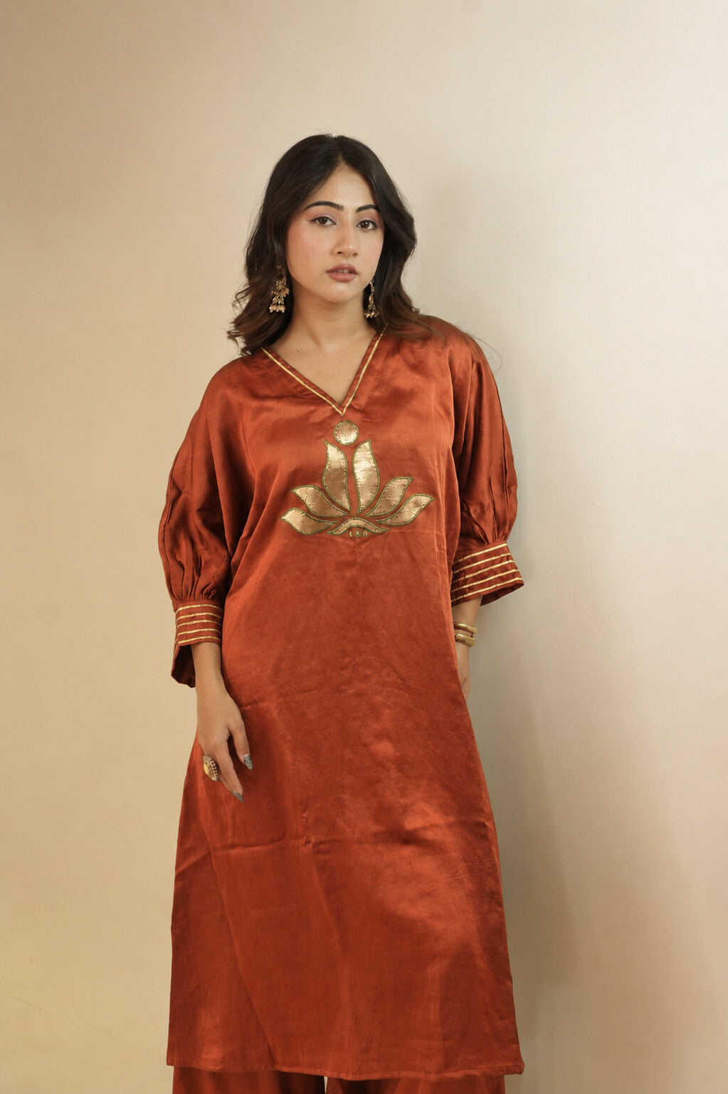 Maher Rust Orange Dress